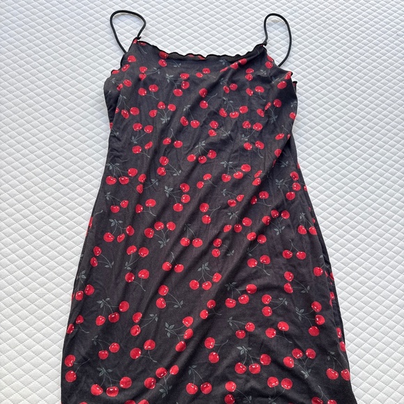 Cherries mini dress, unknown brand, small - Picture 1 of 4